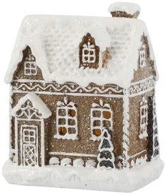 Perníková chalúpka so svetielkami Gingerbread Noël LED - 8*6*10 cm