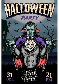 Ceduľa Halloween Party 7