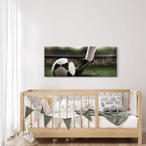 Obraz - Futbalová lopta (120x50 cm)