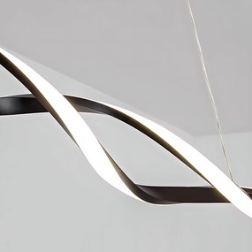 Toolight Toolight, LED závesné osvetlenie 120cm, 46W, 3000K, 2000lm, LHJ020-CP, čierna, OSW-50046