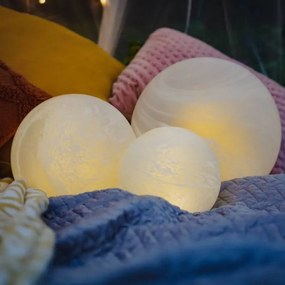 SIRIUS Svetelná guľa Odina, biela, matná, 25 cm