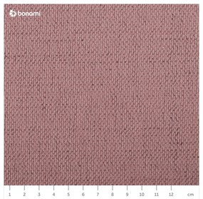 Ružová čalúnená dvojlôžková posteľ s úložným priestorom s roštom 160x200 cm Lupine – Micadoni