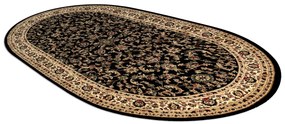 Koberec ROYAL ADR ovál model 1745 čierny
