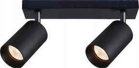 BERGE Stropné bodové svietidlo LED VIKI-L 2x GU10 čierne