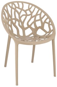 Dekorstudio Balkónové sedenie ALBERO béžové - 2x stolička + 1x stôl