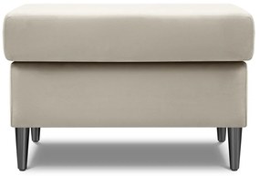 Béžová zamatová podnožka Kyoto – Cosmopolitan Design