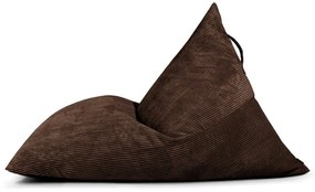 Tmavohnedý menčestrový sedací vak Razzmatazz – SLOWDOWN