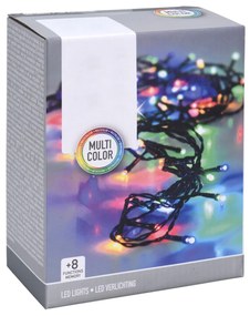 Vianočné svetielka 9 m/120 led viacfarebná, 8 režimov svietenia, pamäťová funkcia