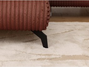 Menčestrová rohová pohovka v terakotovej farbe (ľavý roh/do L) Marbeya – Ropez