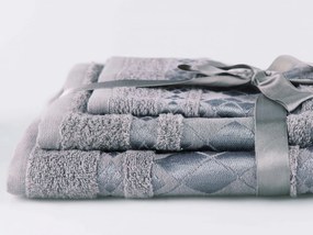 XPOSE® Darčekový set uterákov - sivý 3ks