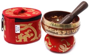 Mini tibetská miska červená