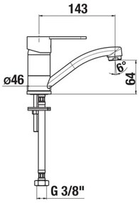 JIKA H3511Z10042201 - Batéria LYRA 14,3 cm, lesklý chróm
