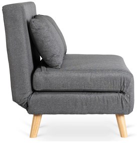 JAKS Rozkladacie kreslo Marry 2 šedé tkanina