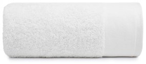 Hladký uterák JULITA v bielej farbe s jemným detailom na okraji Šírka: 50 cm | Dĺžka: 90 cm