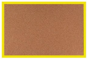 Toptabule.sk KTDRZR Korková tabuľa v žltom drevenom ráme 120x60cm