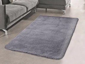 Koberec Soft 120x160 cm, strieborný%