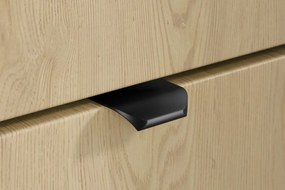 Závěsná skříňka Ovalia s umyvadlem 100 cm dub Cremona