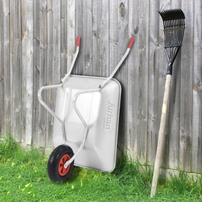 Fúrik LARRY pozinkovaný, max. kapacita 80l/100kg, strieborná/čierna Gardebruk