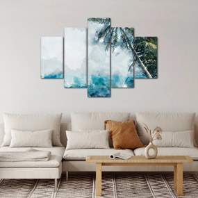 Obraz palmy nad morom (150x105 cm)