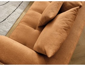 Ženilková rohová pohovka v horčicovej farbe (pravý roh/do L) Whesley – Bobochic Paris