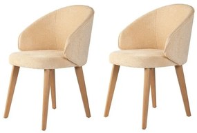 Súprava jedálenských stoličiek Bentley Beige and Light Oak, 2 ks