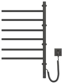 Elektrický otočný sušiak na uteráky ARABESQUE 196W/230V 81,8cm IP44 čierny