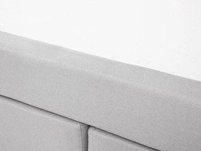 Manželská posteľ Boxspring 180 cm ADIR (s matracmi) (svetlosivá). Vlastná spoľahlivá doprava až k Vám domov. 1007076