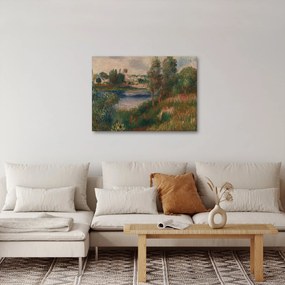 Obraz - Auguste Renoir, Landscape at Vetheuil, reprodukcia (70x50 cm)