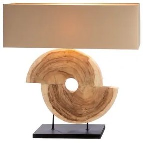 Veľká béžová stolná lampa metro štýl