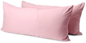 Obliečky na vankúše z mikrovlákna, 2 ks, ružové, cca 80 x 40 cm