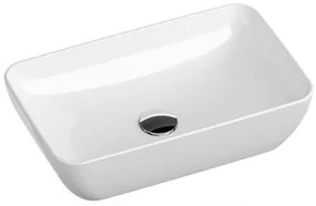 Ravak Uni umývadlo na dosku 50x31 cm bez prepadu UNISLIMR500