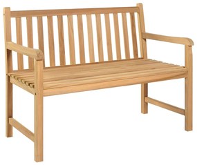 vidaXL Záhradná lavička 114 cm teakový masív