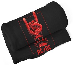 Sablio Deka ACDC Červená ruka - 150x120 cm