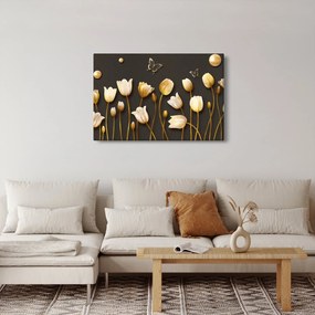 Obraz - Tulipány - abstraktné (90x60 cm)