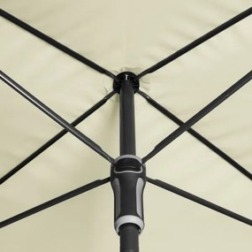 Doppler SUNLINE WATERPROOF 230 x 190 cm – balkónový naklápací slnečník prírodná (kód farby 820), 100 % polyester