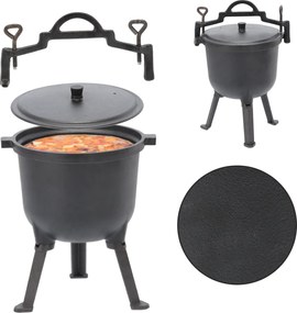 Liatinový lovecký hrniec 8 l, 27,5 x 21 cm *3710