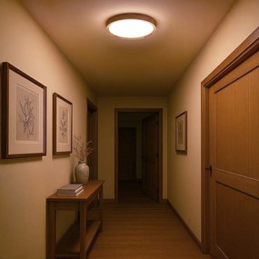Stropné LED svietidlo Orinoko, 1x LED 36w, 4000k, imitácia dreva