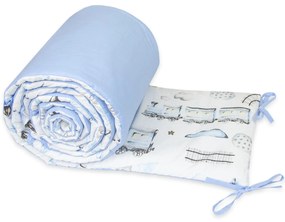 Ankras, mantinel Vláčik modrý, Dĺžka 360 cm