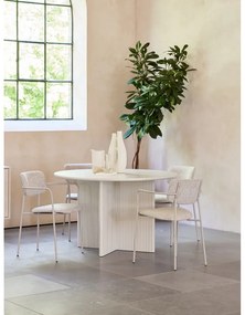Svetlosivý okrúhly jedálenský stôl ø 110 cm Palma – Unique Furniture