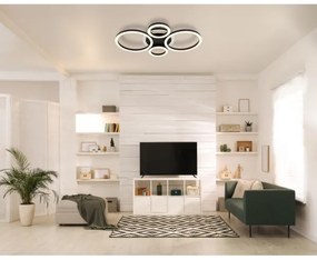 Globo 48039-40 - LED stropné svietidlo LORETTA LED/40W/230V pr. 35,5x53 cm čiern