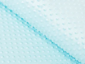 Biante Detská obliečka na vankúš Minky 3D bodky MKP-013 Ľadová modrá 50 x 70 cm