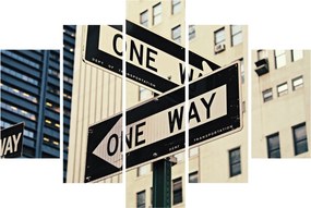 Obraz - New York ONE WAY (150x105 cm)