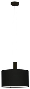 Eglo 33354 - Závesný luster AMANI na lane 1xE27/60W/230V pr. 38 cm čierna