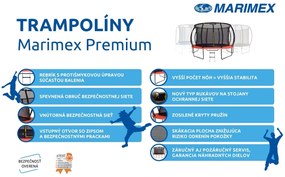 Marimex | Trampolína Marimex Premium 305 cm + vnútorná ochranná sieť + schodíky ZADARMO | 19000111