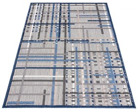 Kusový koberec Beny sivomodrý 80x200cm