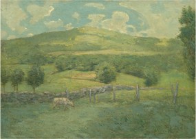 Sklenený obraz - Julian Alden Weir, Obweebetuck, reprodukcia (70x50 cm)
