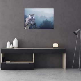 Obraz - Sova snežná (70x50 cm)