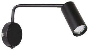 Nástenná lampička TINA 1xGU10/15W/230V čierna