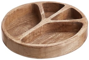 PEACE Miska na snack z mangového dreva 22 cm