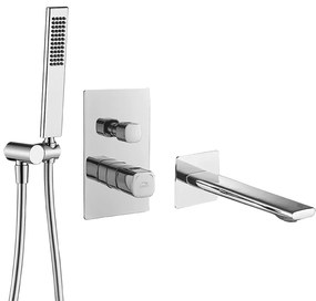 Laveo Tores, vaňová súprava pod omietku, chrómová, LAV-BVT_011P